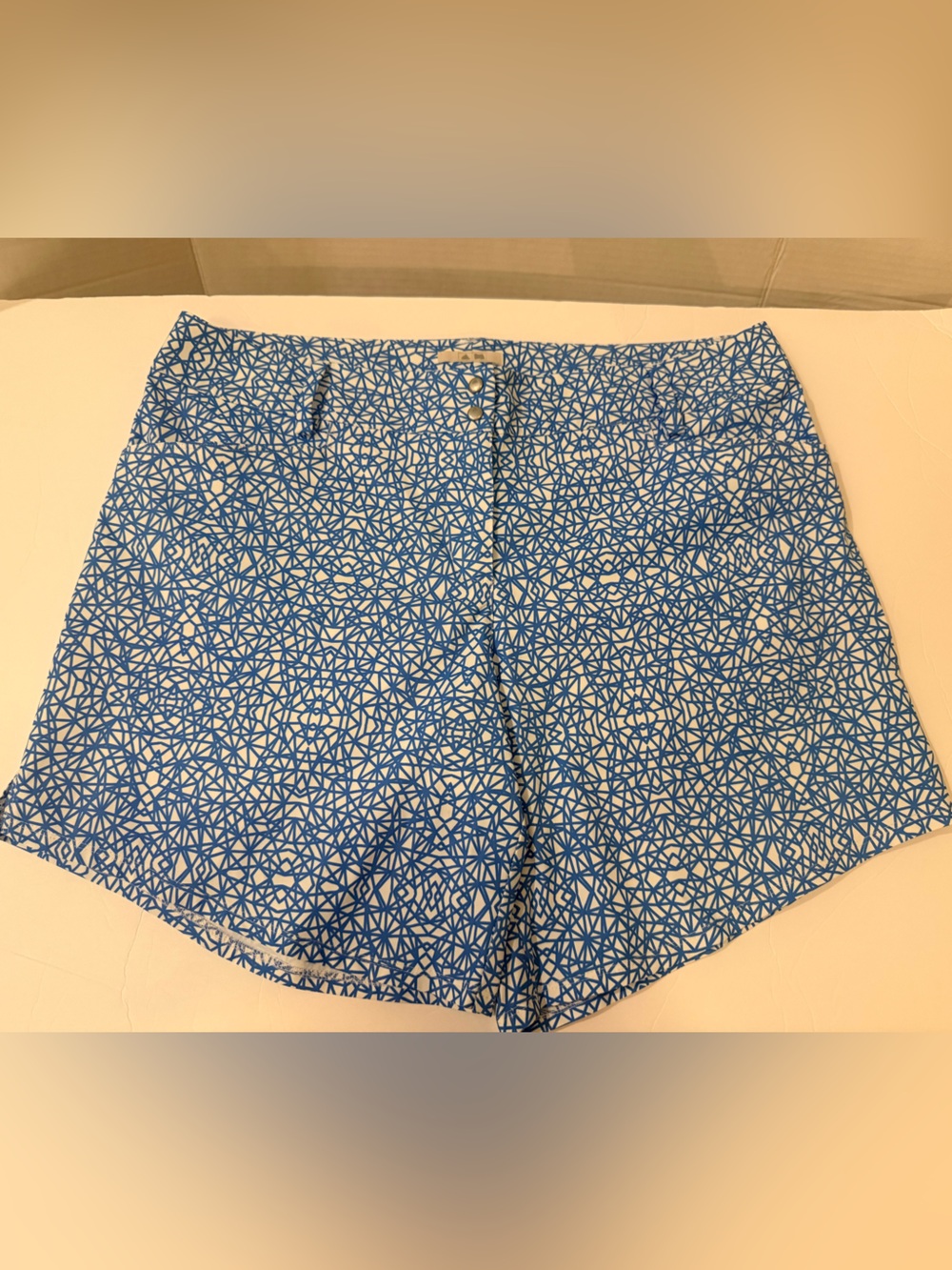 adidas Blue & White Patterned Women’s Shorts